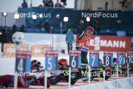 10.03.2019, Oestersund, Sweden (SWE): Benedikt Doll (GER) - IBU world championships biathlon, pursuit men, Oestersund (SWE). www.nordicfocus.com. © Manzoni/NordicFocus. Every downloaded picture is fee-liable.