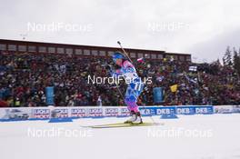 10.03.2019, Oestersund, Sweden (SWE): Ekaterina Yurlova-Percht (RUS) - IBU world championships biathlon, pursuit women, Oestersund (SWE). www.nordicfocus.com. © Manzoni/NordicFocus. Every downloaded picture is fee-liable.