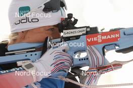 10.03.2019, Oestersund, Sweden (SWE): Tiril Eckhoff (NOR) - IBU world championships biathlon, pursuit women, Oestersund (SWE). www.nordicfocus.com. © Tumashov/NordicFocus. Every downloaded picture is fee-liable.