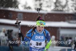 10.03.2019, Oestersund, Sweden (SWE): Elena Kruchinkina (BLR) - IBU world championships biathlon, pursuit women, Oestersund (SWE). www.nordicfocus.com. © Manzoni/NordicFocus. Every downloaded picture is fee-liable.