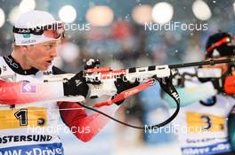 16.03.2019, Oestersund, Sweden (SWE): Tarjei Boe (NOR) - IBU world championships biathlon, relay men, Oestersund (SWE). www.nordicfocus.com. © Tumashov/NordicFocus. Every downloaded picture is fee-liable.