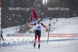 16.03.2019, Oestersund, Sweden (SWE): Johannes Thingnes Boe (NOR) - IBU world championships biathlon, relay men, Oestersund (SWE). www.nordicfocus.com. © Manzoni/NordicFocus. Every downloaded picture is fee-liable.