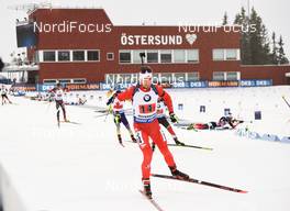 16.03.2019, Oestersund, Sweden (SWE): Christian Gow (CAN) - IBU world championships biathlon, relay men, Oestersund (SWE). www.nordicfocus.com. © Tumashov/NordicFocus. Every downloaded picture is fee-liable.
