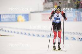 16.03.2019, Oestersund, Sweden (SWE): Julian Eberhard (AUT) - IBU world championships biathlon, relay men, Oestersund (SWE). www.nordicfocus.com. © Tumashov/NordicFocus. Every downloaded picture is fee-liable.