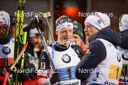 16.03.2019, Oestersund, Sweden (SWE): Johannes Thingnes Boe (NOR), Tarjei Boe (NOR) - IBU world championships biathlon, relay men, Oestersund (SWE). www.nordicfocus.com. © Tumashov/NordicFocus. Every downloaded picture is fee-liable.