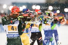 16.03.2019, Oestersund, Sweden (SWE): Arnd Peiffer (GER) - IBU world championships biathlon, relay men, Oestersund (SWE). www.nordicfocus.com. © Tumashov/NordicFocus. Every downloaded picture is fee-liable.