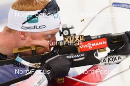 16.03.2019, Oestersund, Sweden (SWE): Johannes Thingnes Boe (NOR) - IBU world championships biathlon, relay men, Oestersund (SWE). www.nordicfocus.com. © Tumashov/NordicFocus. Every downloaded picture is fee-liable.