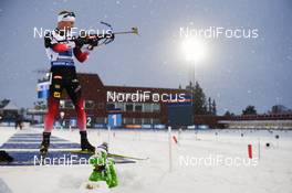 16.03.2019, Oestersund, Sweden (SWE): Event Feature: mascot - IBU world championships biathlon, relay men, Oestersund (SWE). www.nordicfocus.com. © Tumashov/NordicFocus. Every downloaded picture is fee-liable.