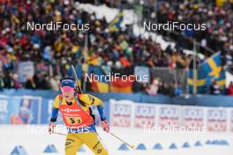 16.03.2019, Oestersund, Sweden (SWE): Anna Magnusson (SWE) - IBU world championships biathlon, relay women, Oestersund (SWE). www.nordicfocus.com. © Tumashov/NordicFocus. Every downloaded picture is fee-liable.