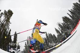 16.03.2019, Oestersund, Sweden (SWE): Mona Brorsson (SWE) - IBU world championships biathlon, relay women, Oestersund (SWE). www.nordicfocus.com. © Tumashov/NordicFocus. Every downloaded picture is fee-liable.