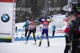 16.03.2019, Oestersund, Sweden (SWE): Laura Dahlmeier (GER), Valj Semerenko (UKR), (l-r) - IBU world championships biathlon, relay women, Oestersund (SWE). www.nordicfocus.com. © Manzoni/NordicFocus. Every downloaded picture is fee-liable.