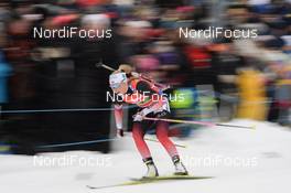 16.03.2019, Oestersund, Sweden (SWE): Ingrid Landmark Tandrevold (NOR) - IBU world championships biathlon, relay women, Oestersund (SWE). www.nordicfocus.com. © Tumashov/NordicFocus. Every downloaded picture is fee-liable.