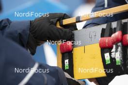 16.03.2019, Oestersund, Sweden (SWE): Event Feature: Transponders are returned - IBU world championships biathlon, relay women, Oestersund (SWE). www.nordicfocus.com. © Manzoni/NordicFocus. Every downloaded picture is fee-liable.