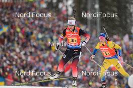 16.03.2019, Oestersund, Sweden (SWE): Tiril Eckhoff (NOR) - IBU world championships biathlon, relay women, Oestersund (SWE). www.nordicfocus.com. © Tumashov/NordicFocus. Every downloaded picture is fee-liable.