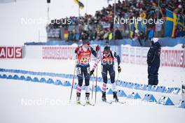 16.03.2019, Oestersund, Sweden (SWE): Joanne Reid (USA), Clare Egan (USA), (l-r) - IBU world championships biathlon, relay women, Oestersund (SWE). www.nordicfocus.com. © Manzoni/NordicFocus. Every downloaded picture is fee-liable.