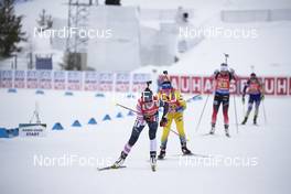 16.03.2019, Oestersund, Sweden (SWE): Joanne Reid (USA), Anna Magnusson (SWE), (l-r) - IBU world championships biathlon, relay women, Oestersund (SWE). www.nordicfocus.com. © Manzoni/NordicFocus. Every downloaded picture is fee-liable.