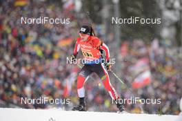 16.03.2019, Oestersund, Sweden (SWE): Christina Rieder (AUT) - IBU world championships biathlon, relay women, Oestersund (SWE). www.nordicfocus.com. © Tumashov/NordicFocus. Every downloaded picture is fee-liable.