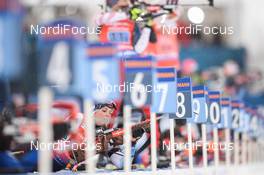 16.03.2019, Oestersund, Sweden (SWE): Lena Haecki (SUI) - IBU world championships biathlon, relay women, Oestersund (SWE). www.nordicfocus.com. © Tumashov/NordicFocus. Every downloaded picture is fee-liable.