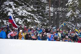 16.03.2019, Oestersund, Sweden (SWE): Susan Dunklee (USA), Lisa Vittozzi (ITA), (l-r) - IBU world championships biathlon, relay women, Oestersund (SWE). www.nordicfocus.com. © Manzoni/NordicFocus. Every downloaded picture is fee-liable.