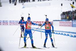 16.03.2019, Oestersund, Sweden (SWE): Alexia Runggaldier (ITA), Nicole Gontier (ITA), (l-r) - IBU world championships biathlon, relay women, Oestersund (SWE). www.nordicfocus.com. © Manzoni/NordicFocus. Every downloaded picture is fee-liable.