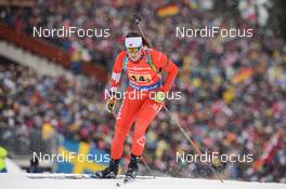 16.03.2019, Oestersund, Sweden (SWE): Megan Bankes (CAN) - IBU world championships biathlon, relay women, Oestersund (SWE). www.nordicfocus.com. © Tumashov/NordicFocus. Every downloaded picture is fee-liable.