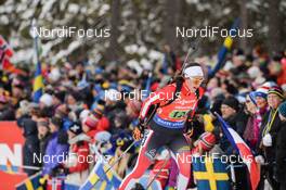 16.03.2019, Oestersund, Sweden (SWE): Julia Schwaiger (AUT) - IBU world championships biathlon, relay women, Oestersund (SWE). www.nordicfocus.com. © Tumashov/NordicFocus. Every downloaded picture is fee-liable.