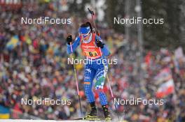 16.03.2019, Oestersund, Sweden (SWE): Alexia Runggaldier (ITA) - IBU world championships biathlon, relay women, Oestersund (SWE). www.nordicfocus.com. © Tumashov/NordicFocus. Every downloaded picture is fee-liable.