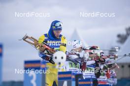 14.03.2019, Oestersund, Sweden (SWE): Sebastian Samuelsson (SWE) - IBU world championships biathlon, single mixed relay, Oestersund (SWE). www.nordicfocus.com. © Manzoni/NordicFocus. Every downloaded picture is fee-liable.