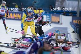 14.03.2019, Oestersund, Sweden (SWE): Hanna Oeberg (SWE) - IBU world championships biathlon, single mixed relay, Oestersund (SWE). www.nordicfocus.com. © Manzoni/NordicFocus. Every downloaded picture is fee-liable.