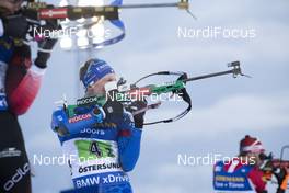 14.03.2019, Oestersund, Sweden (SWE): Lukas Hofer (ITA) - IBU world championships biathlon, single mixed relay, Oestersund (SWE). www.nordicfocus.com. © Manzoni/NordicFocus. Every downloaded picture is fee-liable.