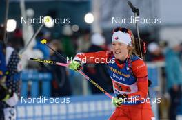 14.03.2019, Oestersund, Sweden (SWE): Emma Lunder (CAN) - IBU world championships biathlon, single mixed relay, Oestersund (SWE). www.nordicfocus.com. © Tumashov/NordicFocus. Every downloaded picture is fee-liable.