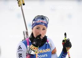 14.03.2019, Oestersund, Sweden (SWE): Aita Gasparin (SUI) - IBU world championships biathlon, single mixed relay, Oestersund (SWE). www.nordicfocus.com. © Tumashov/NordicFocus. Every downloaded picture is fee-liable.