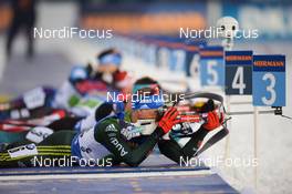 14.03.2019, Oestersund, Sweden (SWE): Erik Lesser (GER) - IBU world championships biathlon, single mixed relay, Oestersund (SWE). www.nordicfocus.com. © Tumashov/NordicFocus. Every downloaded picture is fee-liable.