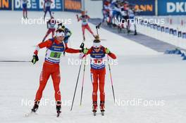 14.03.2019, Oestersund, Sweden (SWE): Emma Lunder (CAN), Scott Gow (CAN) - IBU world championships biathlon, single mixed relay, Oestersund (SWE). www.nordicfocus.com. © Tumashov/NordicFocus. Every downloaded picture is fee-liable.