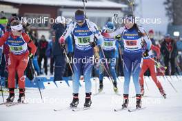 14.03.2019, Oestersund, Sweden (SWE): Serafin Wiestner (SUI), Aita Gasparin (SUI), (l-r) - IBU world championships biathlon, single mixed relay, Oestersund (SWE). www.nordicfocus.com. © Manzoni/NordicFocus. Every downloaded picture is fee-liable.