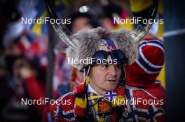 14.03.2019, Oestersund, Sweden (SWE): Event Feature: Norwegian fans - IBU world championships biathlon, single mixed relay, Oestersund (SWE). www.nordicfocus.com. © Tumashov/NordicFocus. Every downloaded picture is fee-liable.