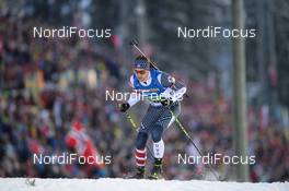 14.03.2019, Oestersund, Sweden (SWE): Sean Doherty (USA) - IBU world championships biathlon, single mixed relay, Oestersund (SWE). www.nordicfocus.com. © Tumashov/NordicFocus. Every downloaded picture is fee-liable.