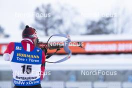 09.03.2019, Oestersund, Sweden (SWE): Simon Eder (AUT) - IBU world championships biathlon, sprint men, Oestersund (SWE). www.nordicfocus.com. © Manzoni/NordicFocus. Every downloaded picture is fee-liable.
