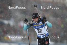 09.03.2019, Oestersund, Sweden (SWE): Simon Desthieux (FRA) - IBU world championships biathlon, sprint men, Oestersund (SWE). www.nordicfocus.com. © Manzoni/NordicFocus. Every downloaded picture is fee-liable.