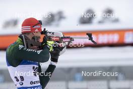 09.03.2019, Oestersund, Sweden (SWE): Arnd Peiffer (GER) - IBU world championships biathlon, sprint men, Oestersund (SWE). www.nordicfocus.com. © Manzoni/NordicFocus. Every downloaded picture is fee-liable.