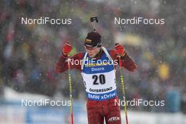 09.03.2019, Oestersund, Sweden (SWE): Karol Dombrovski (LTU) - IBU world championships biathlon, sprint men, Oestersund (SWE). www.nordicfocus.com. © Manzoni/NordicFocus. Every downloaded picture is fee-liable.