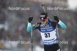 09.03.2019, Oestersund, Sweden (SWE): Antonin Guigonnat (FRA) - IBU world championships biathlon, sprint men, Oestersund (SWE). www.nordicfocus.com. © Manzoni/NordicFocus. Every downloaded picture is fee-liable.