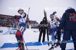 08.03.2019, Oestersund, Sweden (SWE): Lucie Charvatova (CZE), Selina Gasparin (SUI), (l-r) - IBU world championships biathlon, sprint women, Oestersund (SWE). www.nordicfocus.com. © Manzoni/NordicFocus. Every downloaded picture is fee-liable.