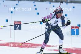 08.03.2019, Oestersund, Sweden (SWE): Susan Dunklee (USA) - IBU world championships biathlon, sprint women, Oestersund (SWE). www.nordicfocus.com. © Manzoni/NordicFocus. Every downloaded picture is fee-liable.
