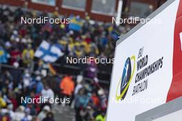 08.03.2019, Oestersund, Sweden (SWE): Event Feature: the startgate - IBU world championships biathlon, sprint women, Oestersund (SWE). www.nordicfocus.com. © Manzoni/NordicFocus. Every downloaded picture is fee-liable.