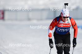 11.03.2019, Oestersund, Sweden (SWE): Scott Gow (CAN) - IBU world championships biathlon, training, Oestersund (SWE). www.nordicfocus.com. © Tumashov/NordicFocus. Every downloaded picture is fee-liable.