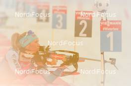 06.03.2019, Oestersund, Sweden (SWE): Elisa Gasparin (SUI) - IBU world championships biathlon, training, Oestersund (SWE). www.nordicfocus.com. © Tumashov/NordicFocus. Every downloaded picture is fee-liable.