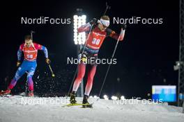 04.12.2019, Oestersund, Sweden, (SWE): Matvey Eliseev (RUS), Tarjei Boe (NOR) - IBU world cup biathlon, individual men, Oestersund (SWE). www.nordicfocus.com. © Nico Manzoni/NordicFocus. Every downloaded picture is fee-liable.