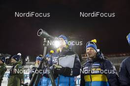 04.12.2019, Oestersund, Sweden, (SWE): Mattias Jr. Nilsson (SWE), coach Team Sweden - IBU world cup biathlon, individual men, Oestersund (SWE). www.nordicfocus.com. © Manzoni/NordicFocus. Every downloaded picture is fee-liable.