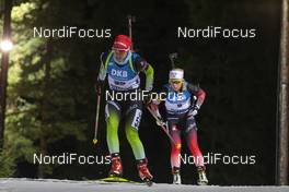 05.12.2019, Oestersund, Sweden, (SWE): Polona Klemencic (SLO), Tiril Eckhoff (NOR) - IBU world cup biathlon, individual women, Oestersund (SWE). www.nordicfocus.com. © Nico Manzoni/NordicFocus. Every downloaded picture is fee-liable.